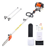 Gas Pole Saw 43CC 2-Stroke Extendable Cordless Tree Trimmer 10 in Cutting Bar